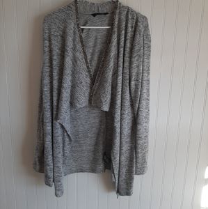 Womens Grey Cardigan